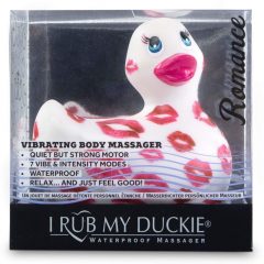   My Duckie Romance 2.0 - αδιάβροχος δονητής κλειτορίδας (λευκό-ροζ)