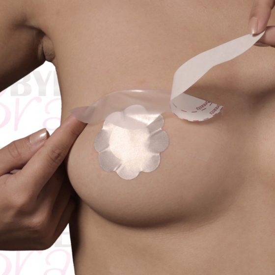 Μπάι Μπρα D-F - αόρατο αυτοκόλλητο ανόρθωσης στήθους - ροζ (3 ζεύγη)