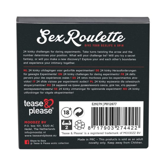 Σεξ Ρουλέτα Άτακτο - παιχνίδι σεξ (10 γλώσσες)