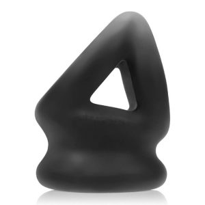 OXBALLS Tri-Squeeze - δαχτυλίδι πέους και όρχεων (μαύρο)