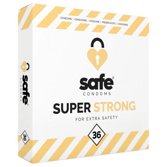 SAFE Super Strong - επιπλέον δυνατά προφυλακτικά (36 τεμ)