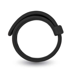 Velv'Or Jason - ρυθμιζόμενο, σιλικόνη δαχτυλίδι πέους (μαύρο)
