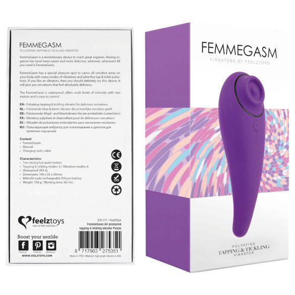 FEELZTOYS Femmegasm - δονητής 2 σε 1 σε λιλά απόχρωση