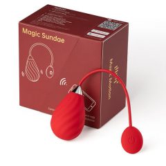   Magic Motion Sundae - Έξυπνος επαναφορτιζόμενος δονητής αυγό (κόκκινος)
