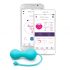 LOVELIFE από OHMIBOD - KRUSH - έξυπνες, επαναφορτιζόμενες μπάλες Κέγκελ (τυρκουάζ) 